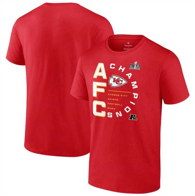 Men's Kansas City Chiefs Red 2023 AFC Champions Right Side Big & Tall T-Shirt,We sell and wholesale Men's Kansas City Chiefs Red 2023 AFC Champions Right Side Big & Tall T-Shirt on line form chian!
